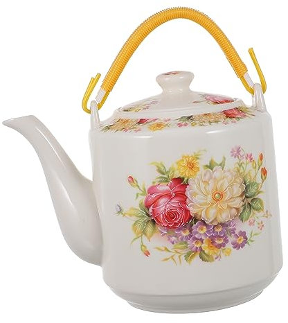 OFFSCH Keramik-teekanne Im Chinesischen Stil Wasserkocher Handgehaltene Kung-fu-teekessel Büro-teekessel Mit Deckeldesign Für Teezubereitung