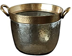QMOWIZ Eiseimer Haushalt Eiswürfelbehälter Moderne Sektkübel Licht Luxus Eiskübel Dekoration Einfache Ornamente Ice Bucket