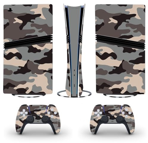Konsole und Controller Abdeckung Skins für PS5 Pro Digital Edition,Schutzhülle Vinyl Aufkleber Abziehbilder für PS5 Pro, Spielkonsolen-Platten Schutzhülle Zubehör (B)