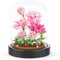 Roses Building Kit with LED Lighting Flower Building Set with Cover Botanical Building Blocks Birthday Mini Bricks Mother‘s Day Valentines Day Gift for Adult Girlfriend Wife (Carnation)