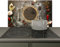 KitchenYeah© Spritzschutz Herd Küchenrückwand Vinyl 91x52 cm Küchen Zubehör Küchenwand, Herdabdeckplatten für Ceranfeld Holz - Kräuter - Besteck - Teller