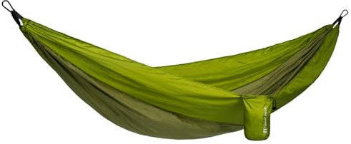 Heber Peak – NookHe. Hammok Single Hängematte Outdoor 260x140cm – Leichte Hammock für 1 P., 180kg Tragkraft, 540g Gewicht – Mit Karabinern & Packsack - Für Camping, Reisen, Bikepacking