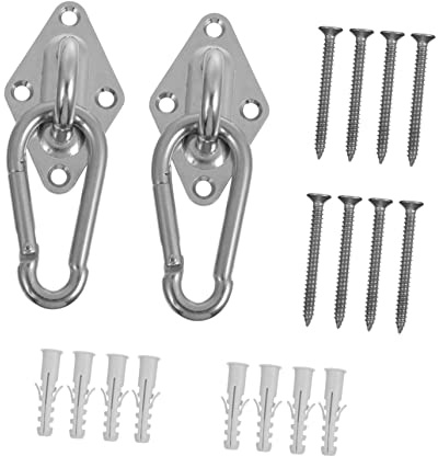 VICASKY 1 juego de ganchos multifuncionales para hamaca y duradero para columpios al aire libre, aparatos de fitness y aplicaciones terapéuticas con alto