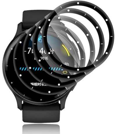 Funrae TPU Pellicola Protettiva Compatibile per Garmin Venu Sq Music/Venu Sq [4 Pezzi], Senza Bolle [Anti Graffi] Trasparente Ultra HD Protezione Schermo Protettivo Facile con Kit D'Installazione