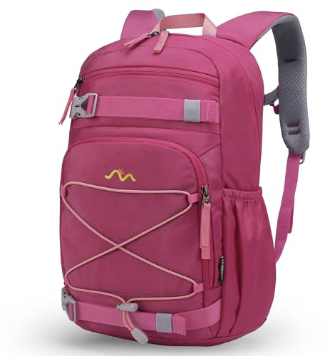 Mountaintop 15L Kinderrucksack Mädchen Jungen für Schule Wandern | Schulrucksack Schultasche mit Brustgurt für 6-12 Jahre Rucksack Kinder Wandern Outdoor