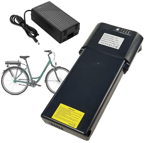 SSCYHT Batteria al litio 48V 7,8Ah 9Ah Batteria ricaricabile 36V 10,4Ah 12Ah 14Ah Batterie agli ioni di litio 48V Batterie per portapacchi posteriore per motori da 250W a 550W,48v9ah