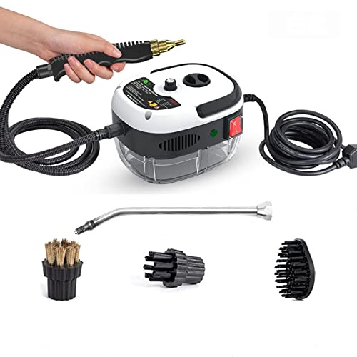 Nettoyeur vapeur haute pression 2500 W, portable et à main, générateur de vapeur professionnel pour le nettoyage des joints de carrelage, de la voiture, de la cuisine et de la salle de bain. Idéal p
