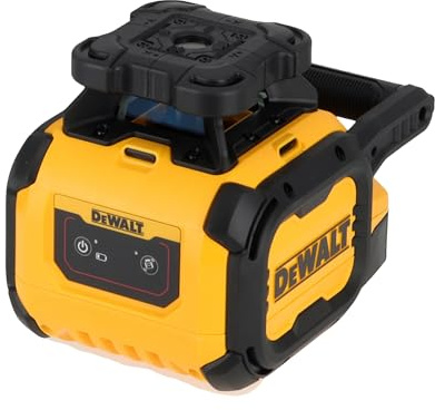DEWALT Roter Rotationslaser mit 600 m, DCLE05211R-XJ | 35 h Alkaline-Laufzeit, 2,2 mm Genauigkeit auf 30 m, IP66-Schutz und Lotnut.