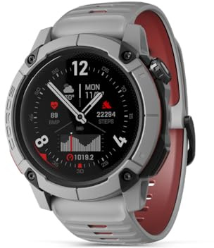 COROS Nomad Robuste Outdoor-GPS-Sportuhr, 1,3-MIP-Display- Aschgrau | 22 Tage Akkulaufzeit, Vorinstallierte globale Karten, Mikrofon zur Aufnahme von Sprachnotizen, Geeignet für Angeln