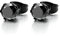 8MM Noir Zircon Cubique - Noir Clous d'oreille - Boucles d'oreilles Homme Femme - Acier Inoxydable - 1 Paire