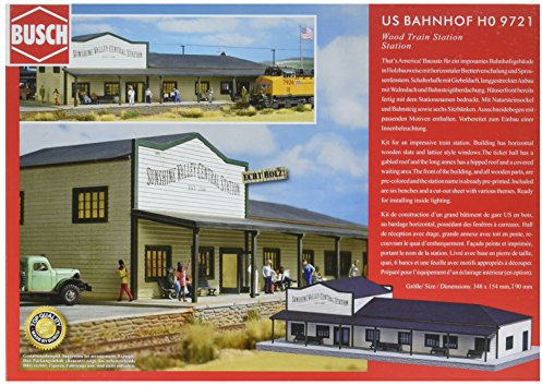 Busch 9721 US Bahnhof Train Station 1:87 Neu