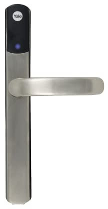 Yale SD-L1000-SN Conexis L1 Smart Keyless Door Handle for Home Security, Remote Lock/Unlock, App Control, Key Card and Phone Tag Included, Satin Nickel Finish [BSI Approved]