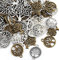 Naler 80 Stück Charms Anhänger Lebensbaum Retro Antik Silbern Bronze Mischung für Schmuck Basteln