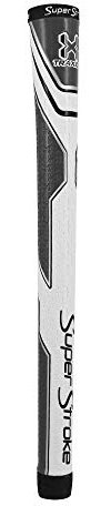 Super Stroke Traxion Tour Golf Club Grip (Undersize) Golfschläger-Griff, Weiß/Grau