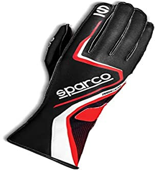 Sparco 00255511NRRS Record Handschuhe, Größe: 11, Schwarz/Weiß