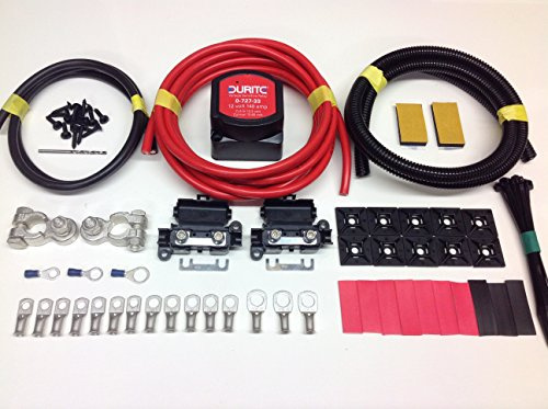 5mtr Split Charge Relay Kit 12v 140amp Durite 0-727-33 Intelligent Voltage Sense Relay SCKD115A