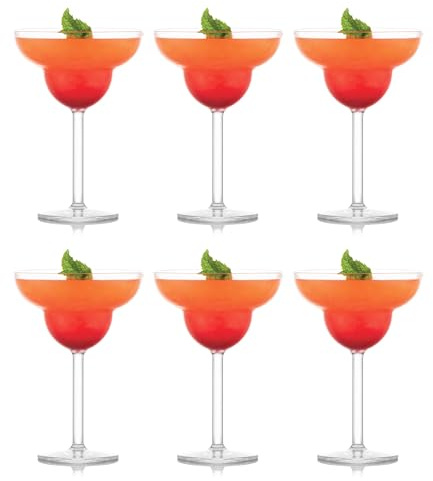 Bodum 11929-10SSA OKTETT 4 Bicchieri da Margarita in plastica Resistente, 0,25 Litri