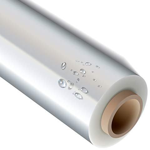 timalo® Transparente Premium Klebefolie Schutzfolie, Einbandfolie, Bastelfolie, Möbelfolie, Klarsichtfolie Folie zum Basteln | Transparent-500x93cm
