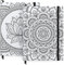 ARTEZA Pocket Notizbücher, Hardcover Notizbuch Mandala 2er-Set, 15,2 x 20,3 cm, je 96 Blatt, 2 blanke Kunsttagebücher mit glattem Papier, Schulmaterial zum Planen, Schreiben und Skizzieren
