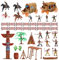 STOBOK Indianer Figuren Modelle: Wilde West Cowboys Figure Playset Set Miniatur Historische Indianer Indianer Figuren Spielzeug für Kleinkinder Kinder Schulprojekt