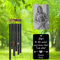 Personalisiertes Windspiel mit Gravur, Geschenk für den Verlust der Liebsten, eine Mutter, Vater, Mutter, Hund, Haustier, personalisierbar, für den Außenbereich, Sympathie, Windspiel mit Fototext