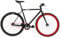 FabricBike - Original Collection, Hi-Ten Stahl, Fahrrad Fixed Gear, Single Speed, Urban Commuter, 8 Farben und 3 Größen, 10,45 kg (Talla M). (Matte Black & Red 2.0, M-53cm)