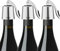 OWO Weinverschluss Weinflaschenverschluss Edelstahl Wein Verschlussstopfen Flaschenverschluss Wiederverwendbar Wine Stopper Geschenke für Weinliebhaber (Silber, 3er Set)