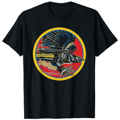 Judas Priest Screaming For Vengeance Circle Vintage Maglietta