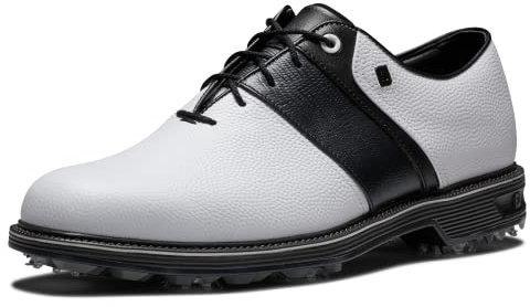 FootJoy Serie Premiere Packard, Zapato de Golf Hombre, Blanco y Negro, 42 EU