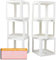 QPEY Verdickte 6 Stück Babyparty-Boxen mit 78 Buchstaben, Babyblöcke für Babyparty, transparente Ballonboxen für Babyparty und Geburtstagsparty, Abschlussballboxen (6 Boxen)