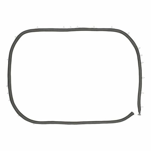 LUTH Premium Profi Parts Kompatibel mit Aeg Türdichtung 561046806/7 für Backofen Herd