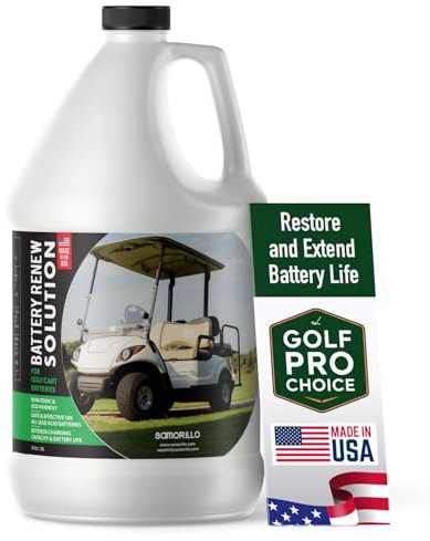 Battery Renewal Solution for Golf Cart Batteries, 64 oz, Refurbish, Repair and Restore Any 6 Volt, 8 Volt, or 12 Volt Lead Acid Battery, Made in