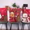 3 Stück Weihnachten Stuhlhussen Weihnachtsdeko, Weihnachten Stuhlrückenbezüge Esszimmerstuhl Stuhlbezug, Weihnachtsstuhl Rückenbezüge Stuhlhussen Protector Für Abendessen Tisch Party Decor (Stil C)