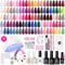 Beetles Gel Nail Polish Kit with UV Light-75PCS Chic Outfits 45 Colours Starter Kit,Soak Off All Season Gel Nail Kit with 5PCS Base Top Coat Manicure Art Gifts for Women