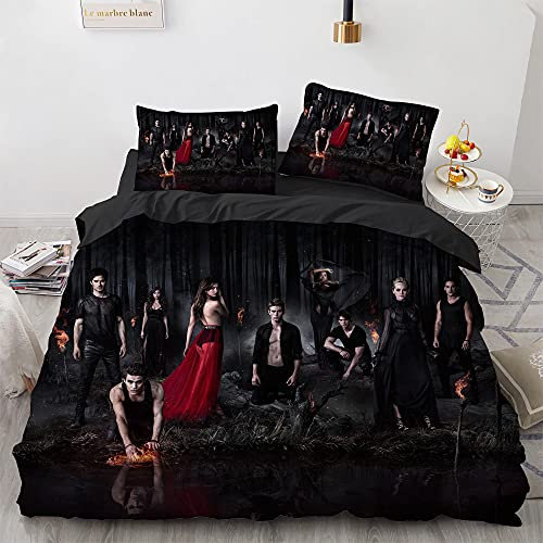 WOLWES The Van Pie Bettwäsche 135x200cm,Horrorfilm Hauptfigur Kinder Bettbezüg und 1 Kissenbezug 80×80 Mikrofaser Bettbezüg mit Reißverschluss Weich und Bügelfrei(C2)