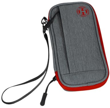 Harrows Smart Case Darttasche & Dart-Etui für 3 oder 6 Darts | Robustes Eva-Case mit Stoff-Finish | Für montierte Darts | Profi Zubehör für Anfänger & Fortgeschrittene (3 grau)