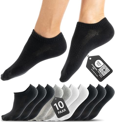 HELDENWERK® 10 pares de calcetines de algodón para hombre y mujer, Mixpack