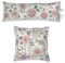 PiP Studio Dekokissen Viva Las Flores Weiß Beeren Blüten Knospen Schmetterlinge Stiele, Größe:45 x 45 cm