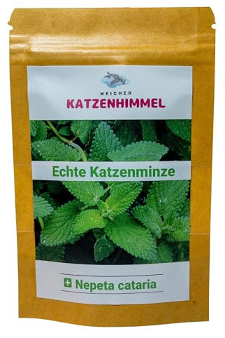 Weicher Katzenhimmel 100% Biologisch Premium Katzenminze 12g Pure Freude aus Frankreich Nepeta Cataria