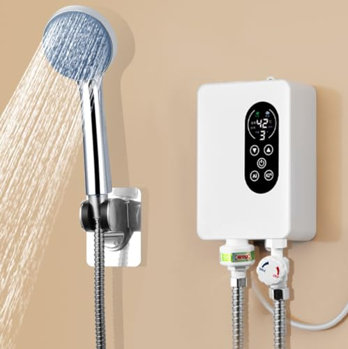Scaldabagno elettrico istantaneo doccia doccia elettrica senza serbatoio Rubinetto dell'acqua calda Cucina Bagno Riscaldatore d'acqua istantaneo Rubinetto Staffa per tubo flessibile per bagno