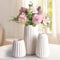 Otauoaea Vasen Deko, Weiße Vase Satz von 3 Deko Aesthetic Keramik Vase für Moderne Home Decor, Vasen Deko Boho Deko Blumenvase für Wohnungsdeko Trockenblumen