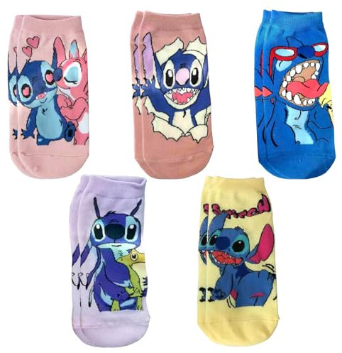 wopin Socken mit Cartoon-Charakter, modische Boutique-Socken, Kindersocken, niedliche genähte Waren, Weihnachtsgeschenksocken, süße Geschenke