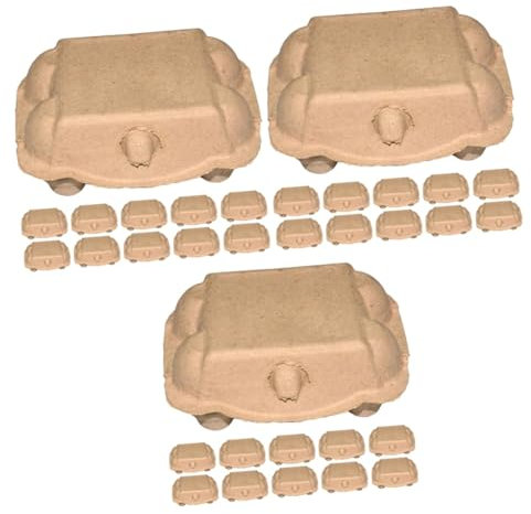 HGYEDA 60 pz Uova Cartone Portauova Portauovo Rack Campeggio Frigorifero Congelatore Sicuro Uova Caso Frigorifero Uova Organizzatore Uova di Cartone Vassoi Uova di Cartone Piatto di Uova Portatile