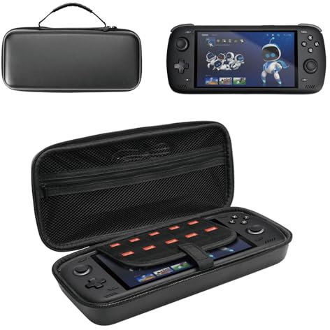 YipuVR Hard Carrying Case for Ayn Odin 2, Waterproof Storage Bag Compatible with Odin2 Handheld Game Consoles, EVA Travel Storage Case, Black/White