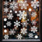QYDMIN 154 Fensterbilder Weihnachten Schneeflocken Fensterbilder Wiederverwendbar Selbstklebend Statisch PVC Aufkleber Aufkleber Schneeflocke Fensterbild Weihnachtsbilder Fenster Glas Weihnachtsdeko ﻿