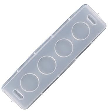 KONTONTY Wine Glass Tray Mold Soap Dish Molds Cup Plate Casting Molds DIY Crafts Carabiner Clip Wine Holder Beer Coasters Shot Serving Board Hand Mold Molde De para Resina White