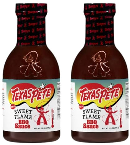 Texas Pete Sweet Flame BBQ Sauce 496g (Pack of 2)