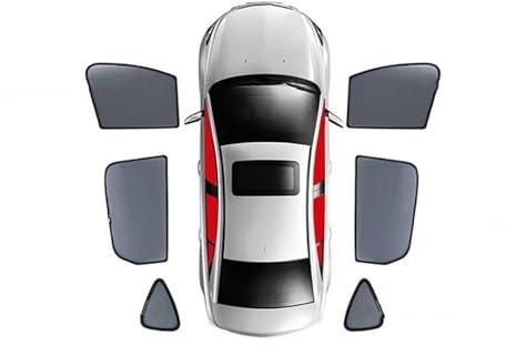 ESPYN Parasoles Coche para Mercedes para Benz Clase B W247 2019-2024 Coche Magnético Parasol Parabrisas Delantero Cortina Trasera Ventana Lateral Sombrilla De Coche(6PCS)