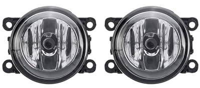 Auto LED Nebelscheinwerfer für Dacia Duster Logan Megane Sandero 8200074 008, ABS DRL Tagfahrlicht Front Stoßstange Fahren Nebelleuchten Reflektoren Blinker,1 Pair-A