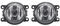 Auto LED Nebelscheinwerfer für Dacia Duster Logan Megane Sandero 8200074 008, ABS DRL Tagfahrlicht Front Stoßstange Fahren Nebelleuchten Reflektoren Blinker,1 Pair-A